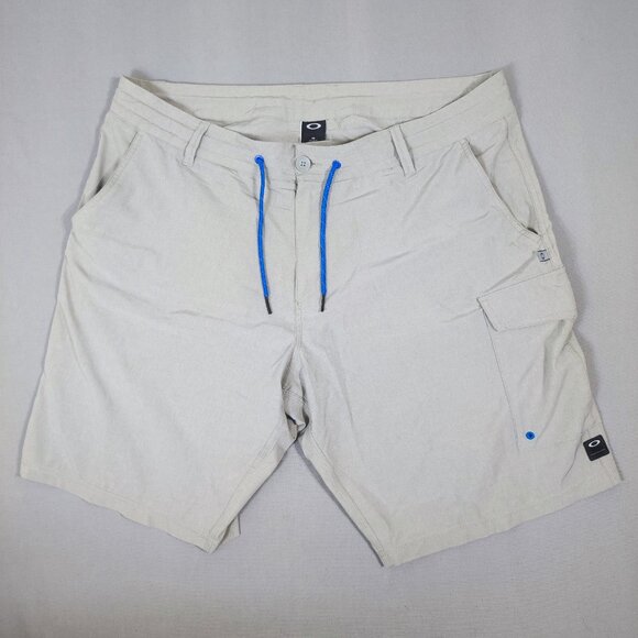 Oakley Hybrid flat front short men's size 40 beige colour surfer board short - Picture 1 of 11